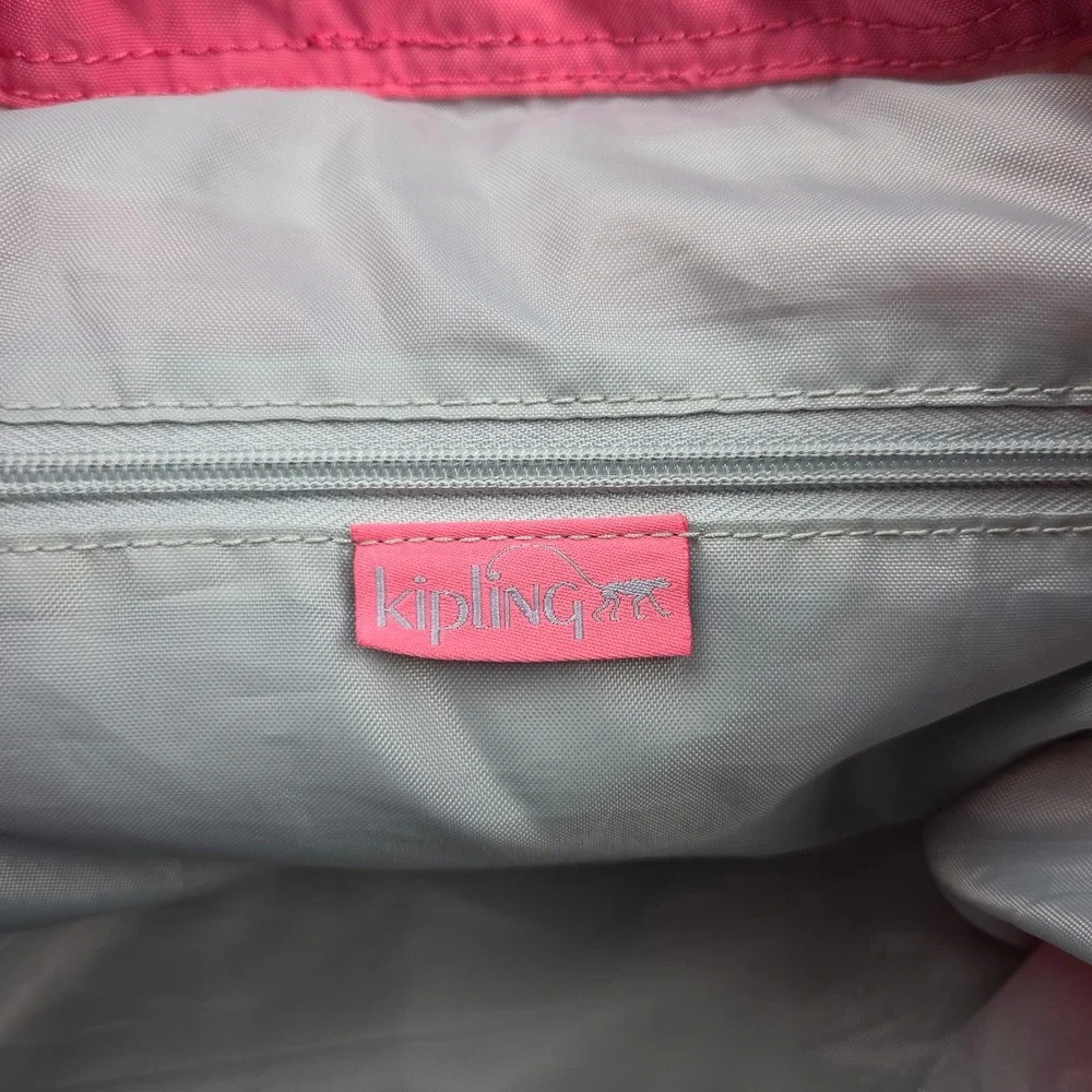 Kipling Backpack Small Pink Nylon Y2K Barbiecore Monkey Gladys